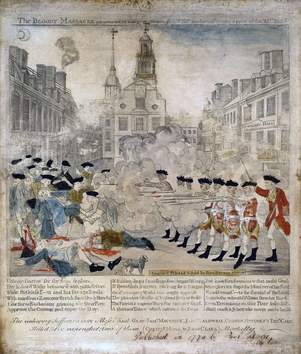 Boston Massacre puzzle online from photo