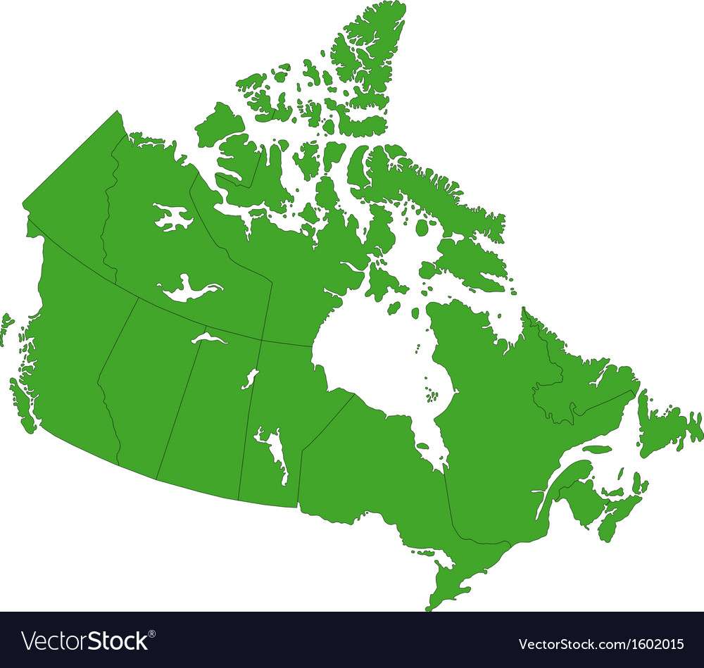 mapa do Canadá puzzle online a partir de fotografia