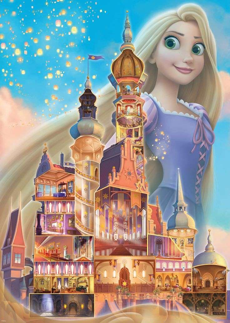 Trasslig Rapunzel pussel online från foto