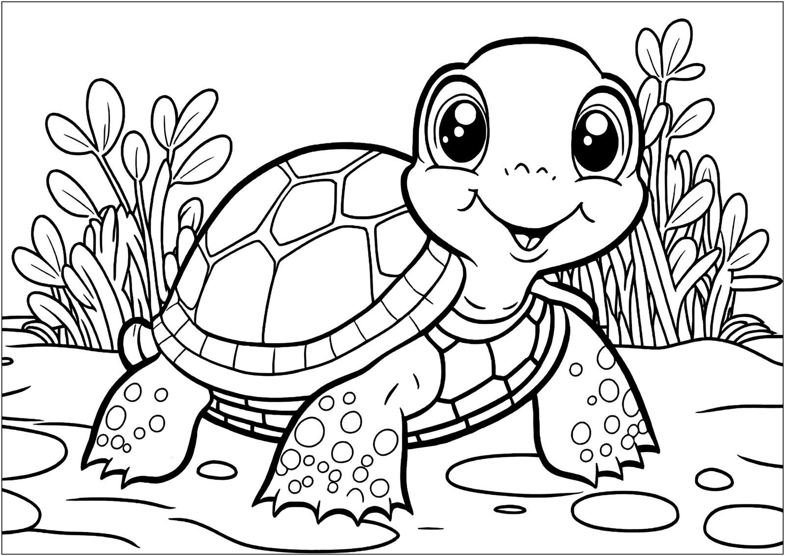 Kinderschildkröte Online-Puzzle