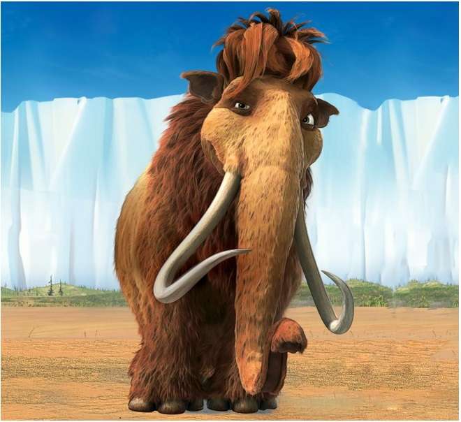 Ice age mammoth puzzle online from photo