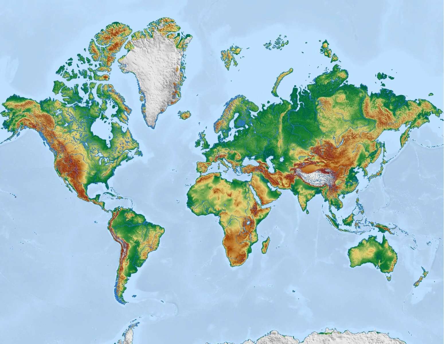 Wereldkaart online puzzel