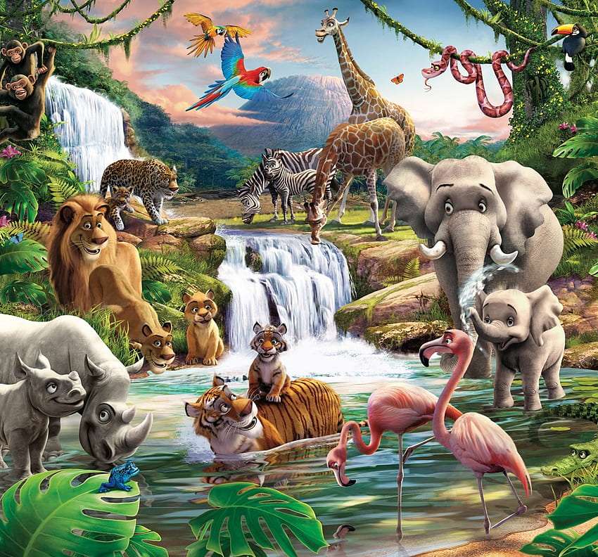 Animale pentru copii puzzle online