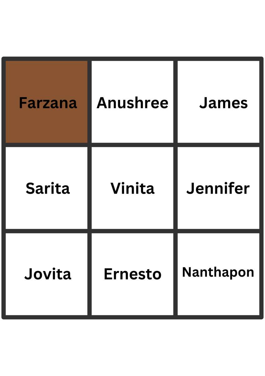 Names of students online puzzle
