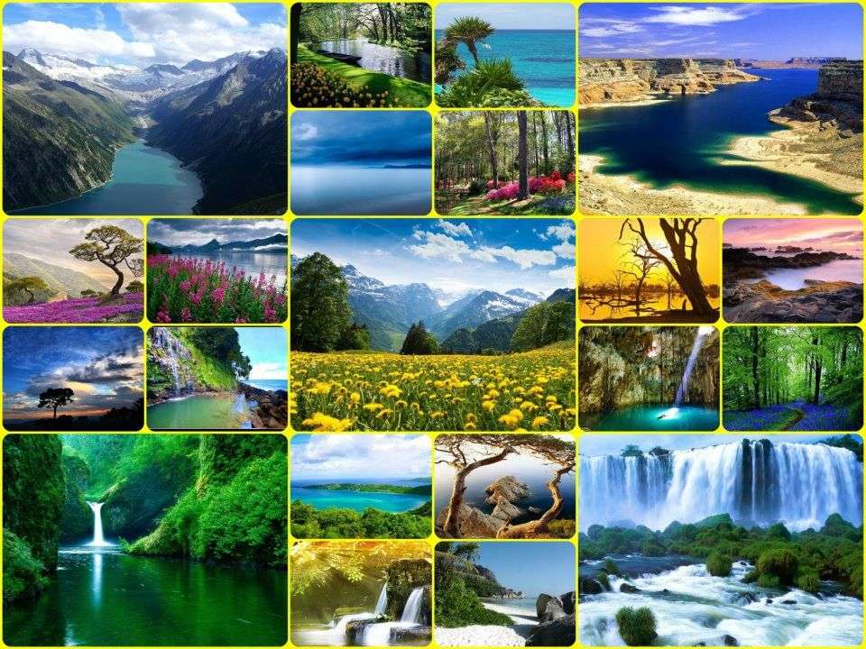 Nature Montage puzzle online from photo
