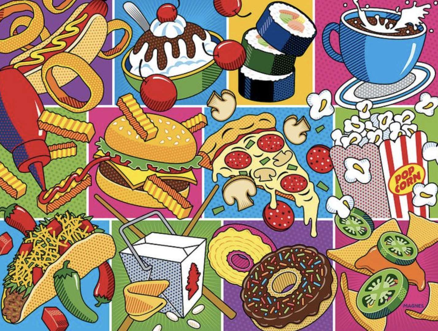 Fastfood Online-Puzzle