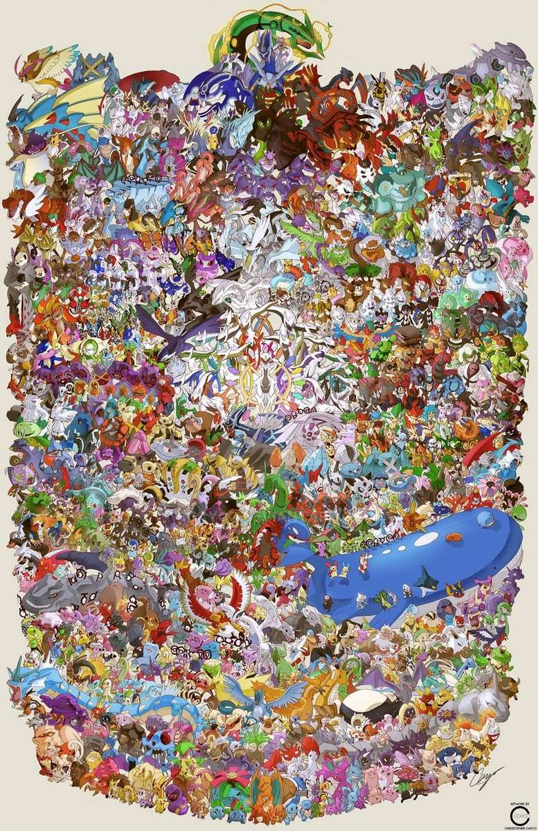 Tous les Pokémon #2 puzzle en ligne