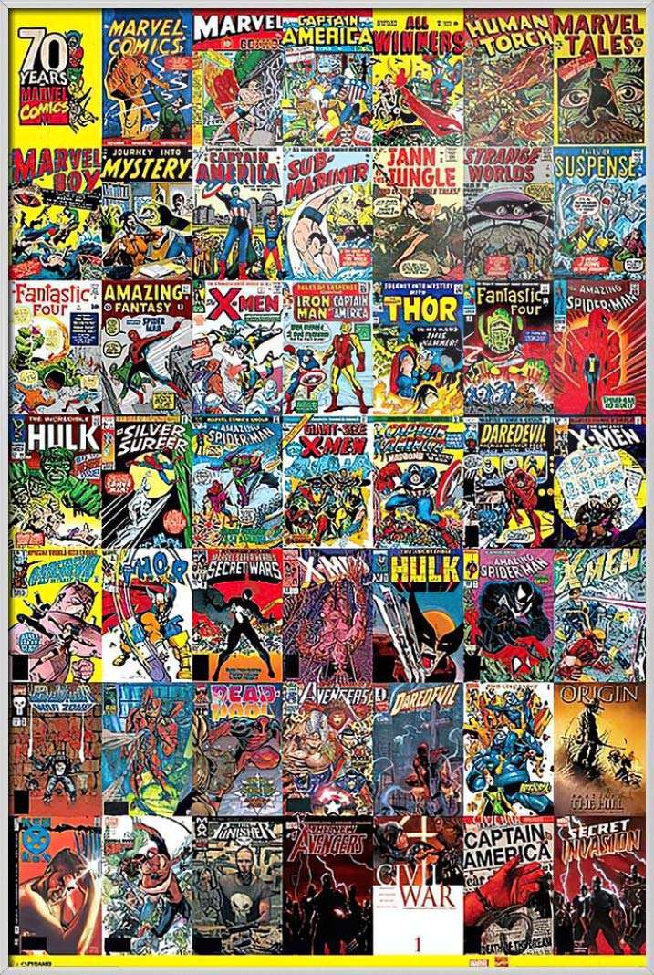 Marvel Comics puzzle online fotóról