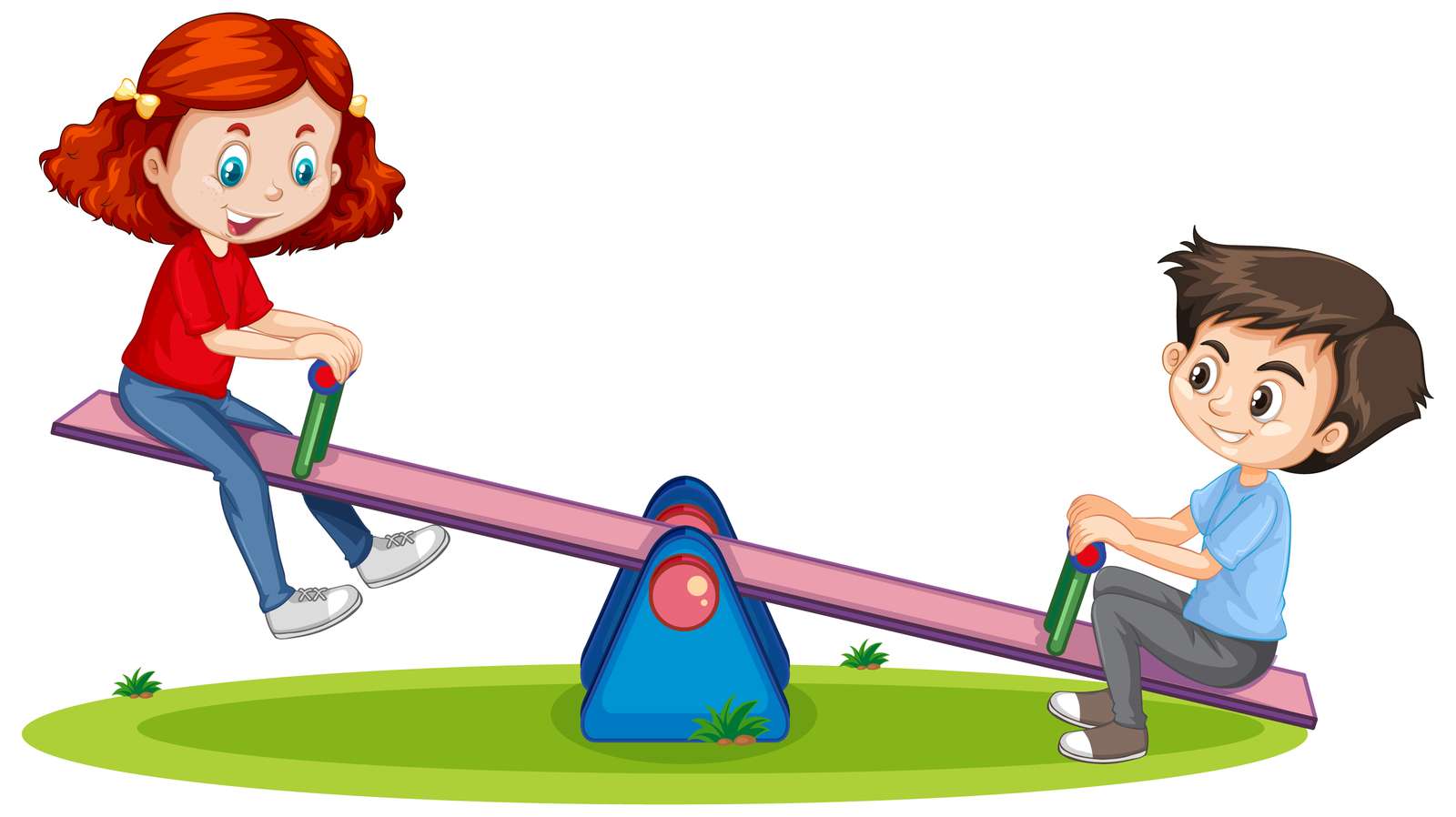 seesaw game puzzle online from photo