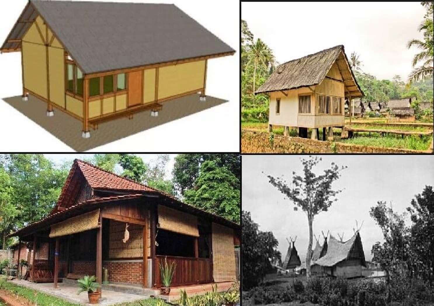 Сундански традиционни къщи онлайн пъзел