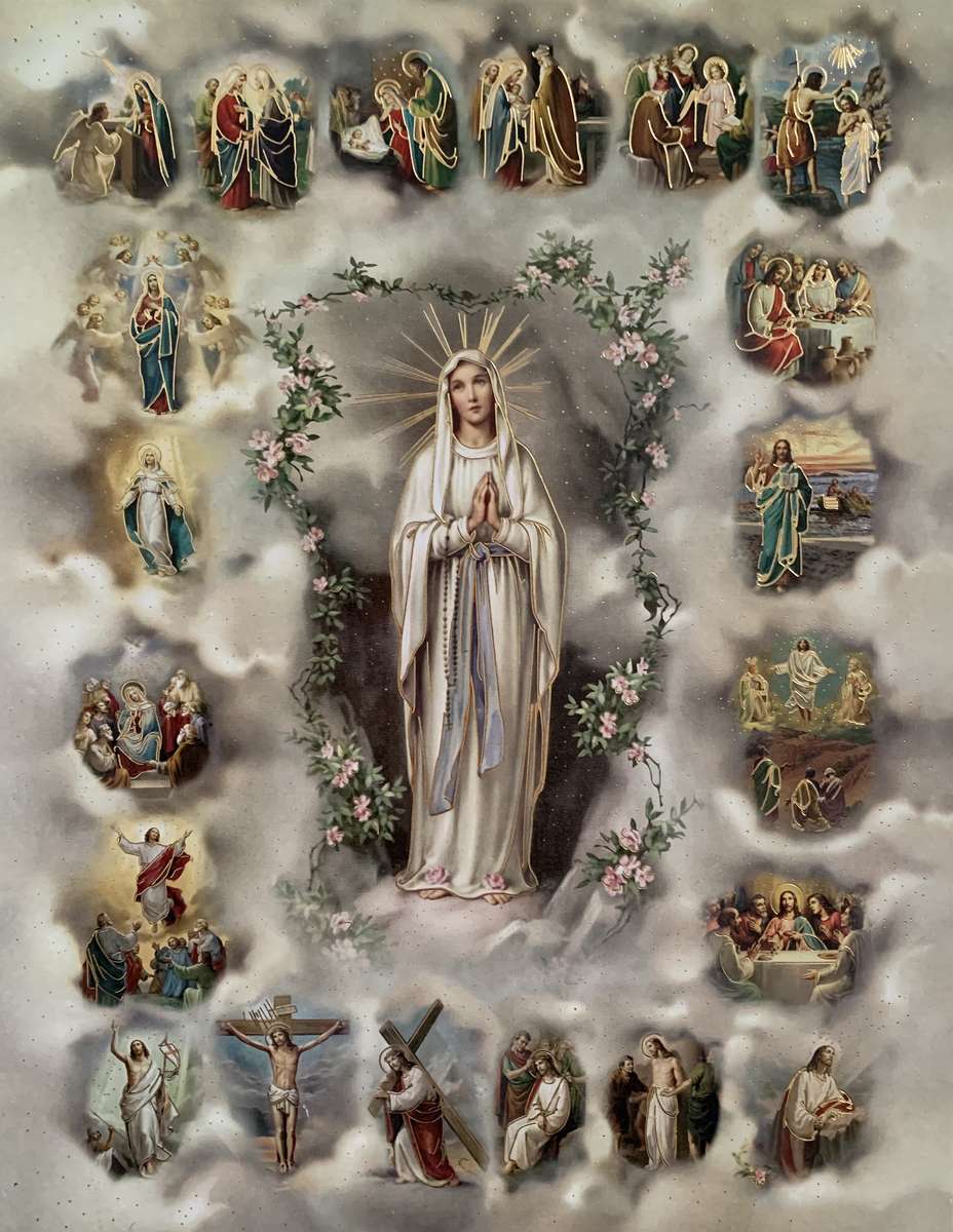Boldogságos Szűz Máriánk Szent Rózsafüzérje puzzle online fotóról