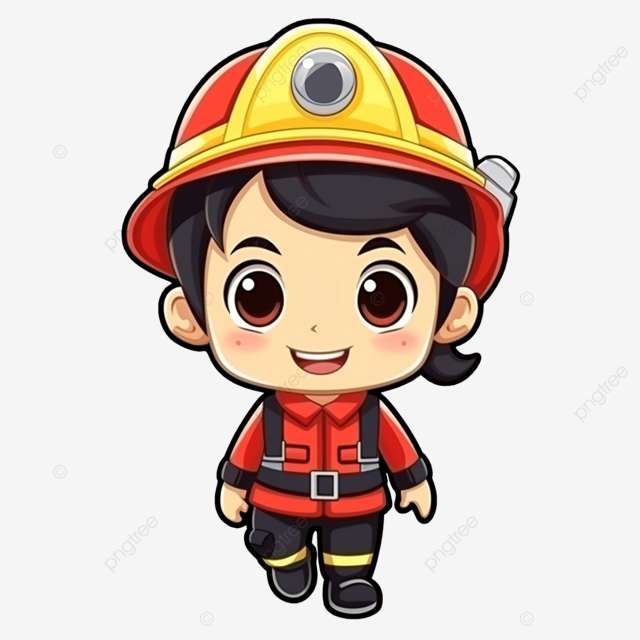 firefighter puzzle puzzle online from photo