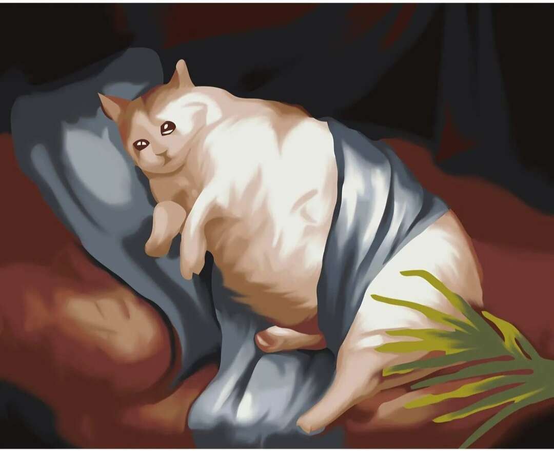 Коте е дебел онлайн пъзел