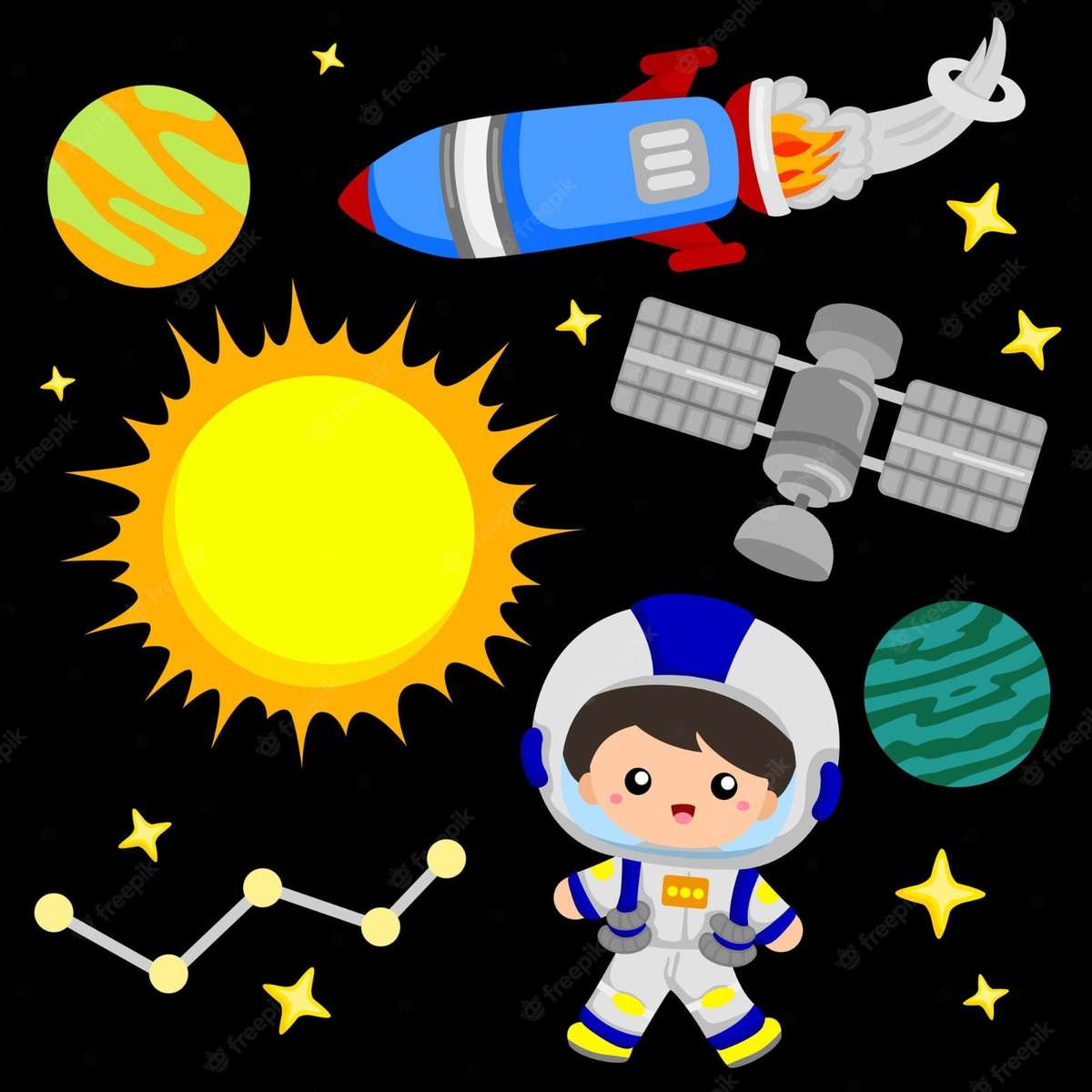 Astronaute puzzle en ligne à partir d'une photo