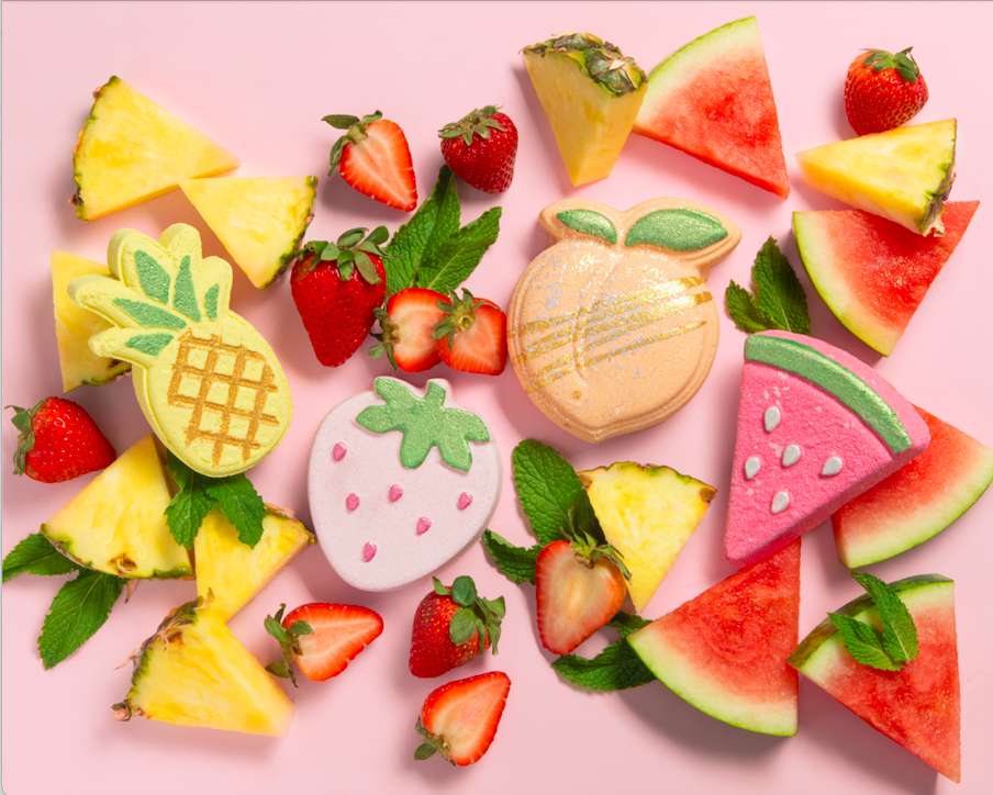 Fruit Bath Bombs puzzle online from photo