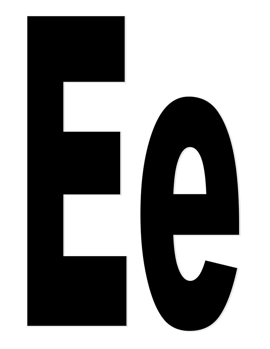 Litera Ee puzzle online din fotografie
