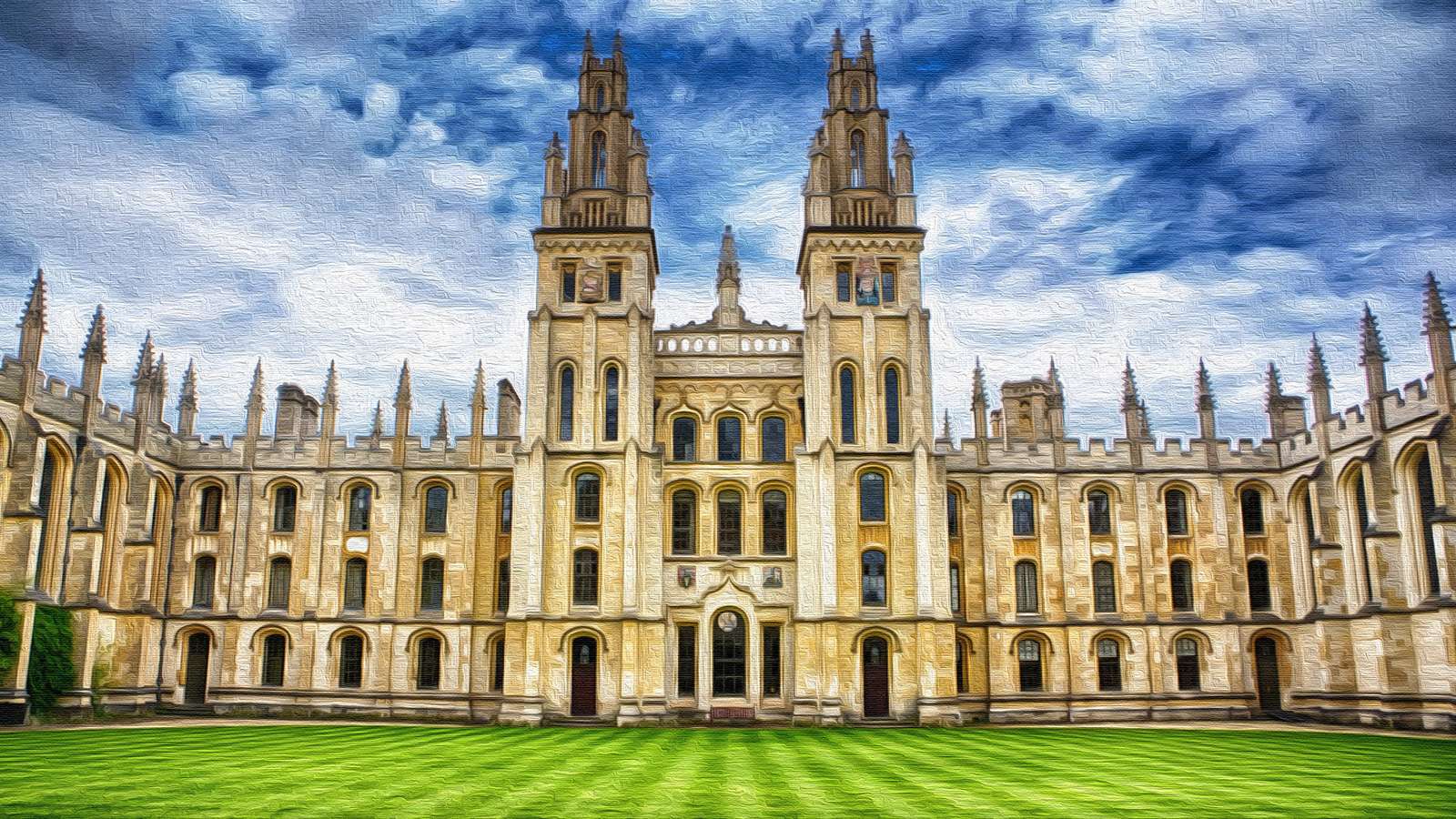 Oxford universitet pussel online från foto