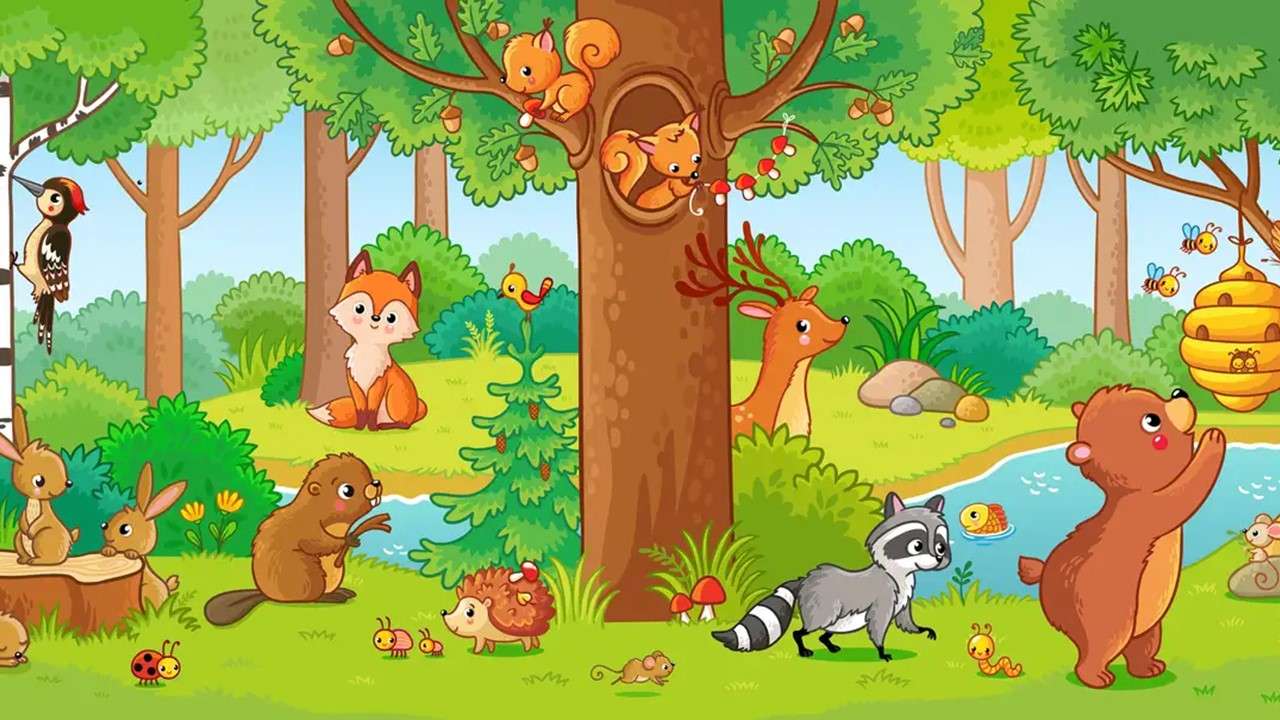 Animais puzzle online