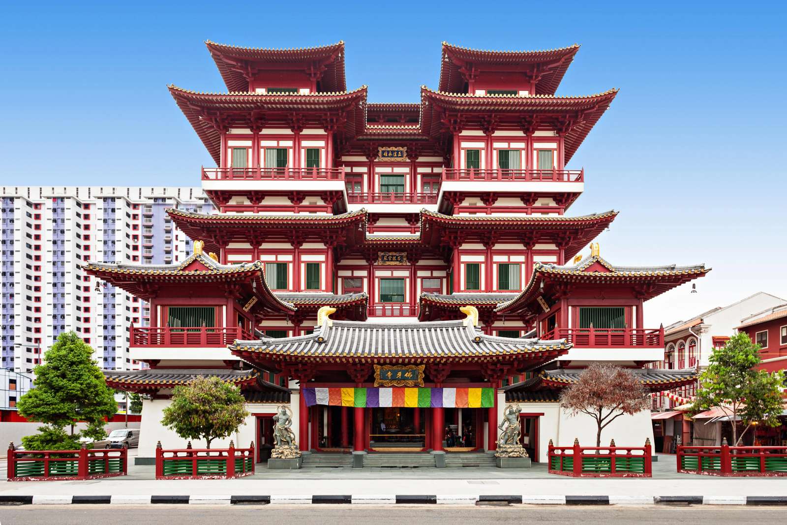 Temple du quartier chinois puzzle en ligne