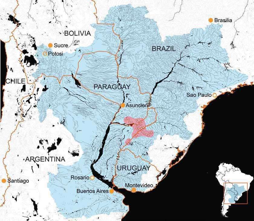kaart guarani puzzel online van foto