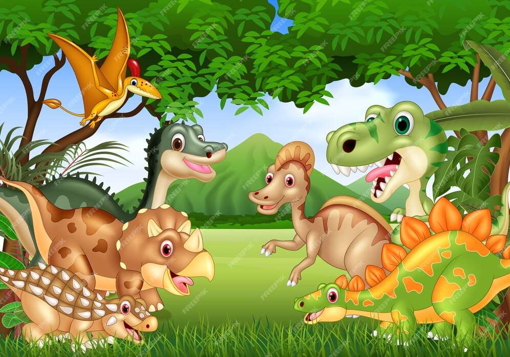 Dinoszaurusz online puzzle