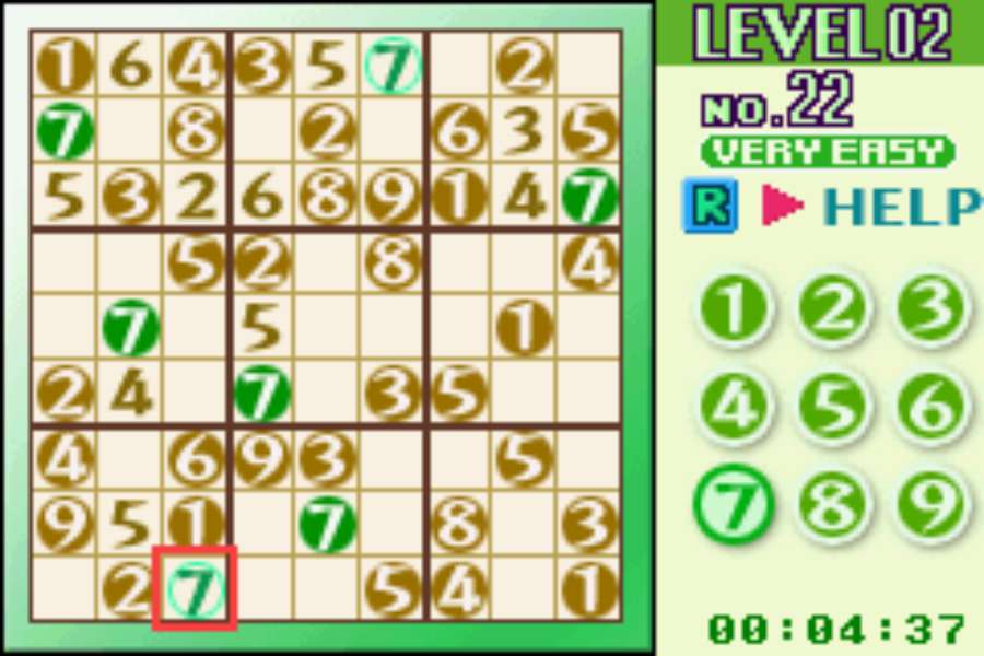 Sudoku szórakozás online puzzle