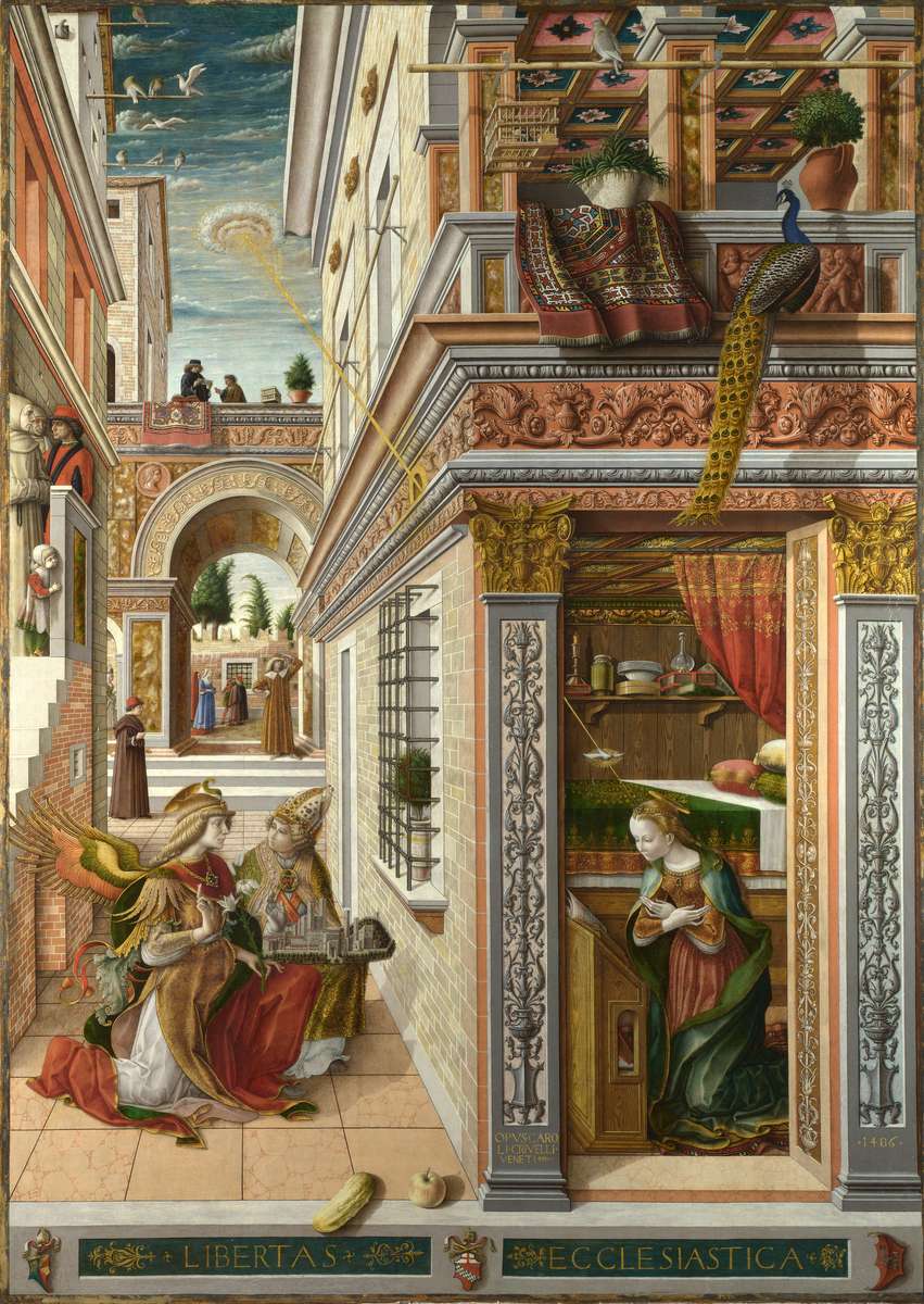 The Annunciation, with Saint Emidius puzzle online from photo