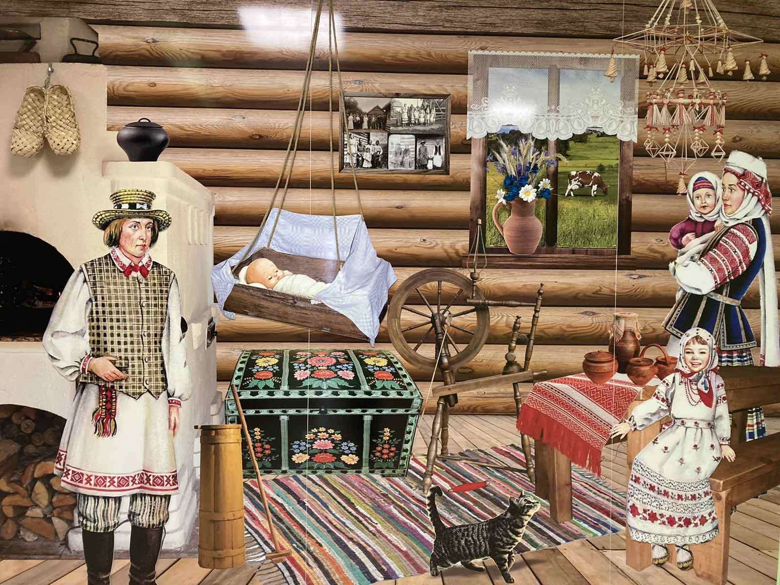 Belarusian hut online puzzle