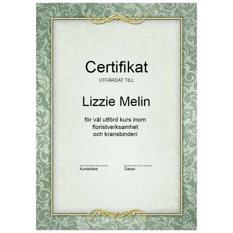 Certificate online puzzle
