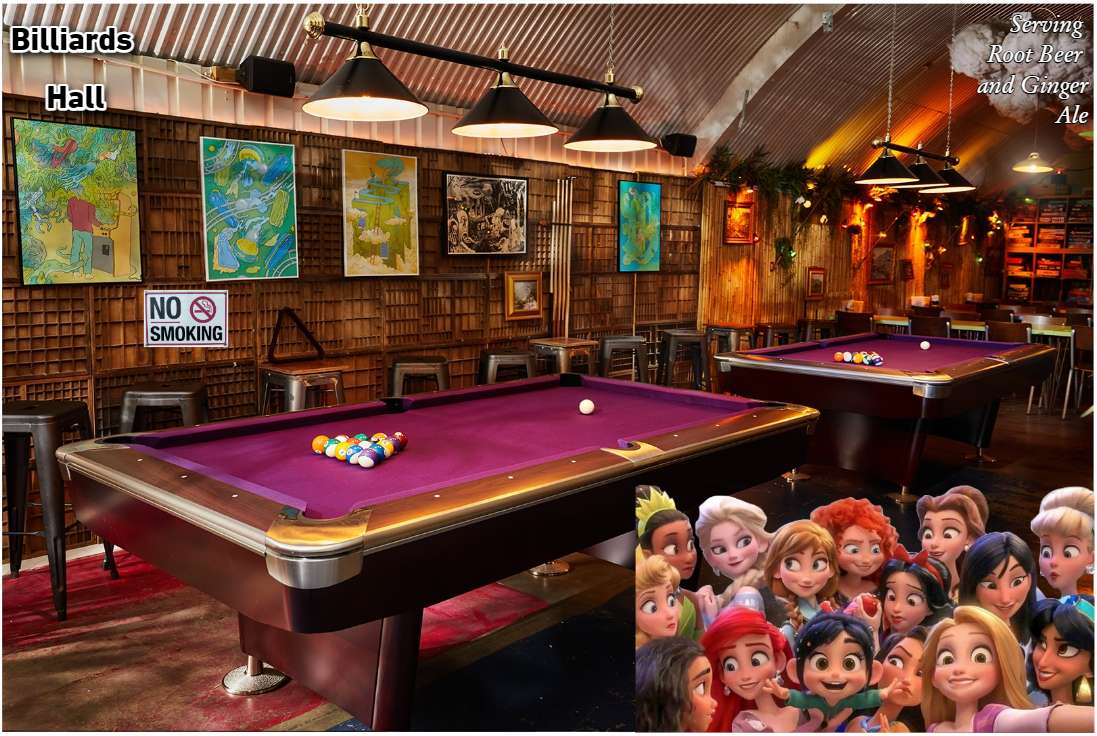 Billiards Hall online puzzle