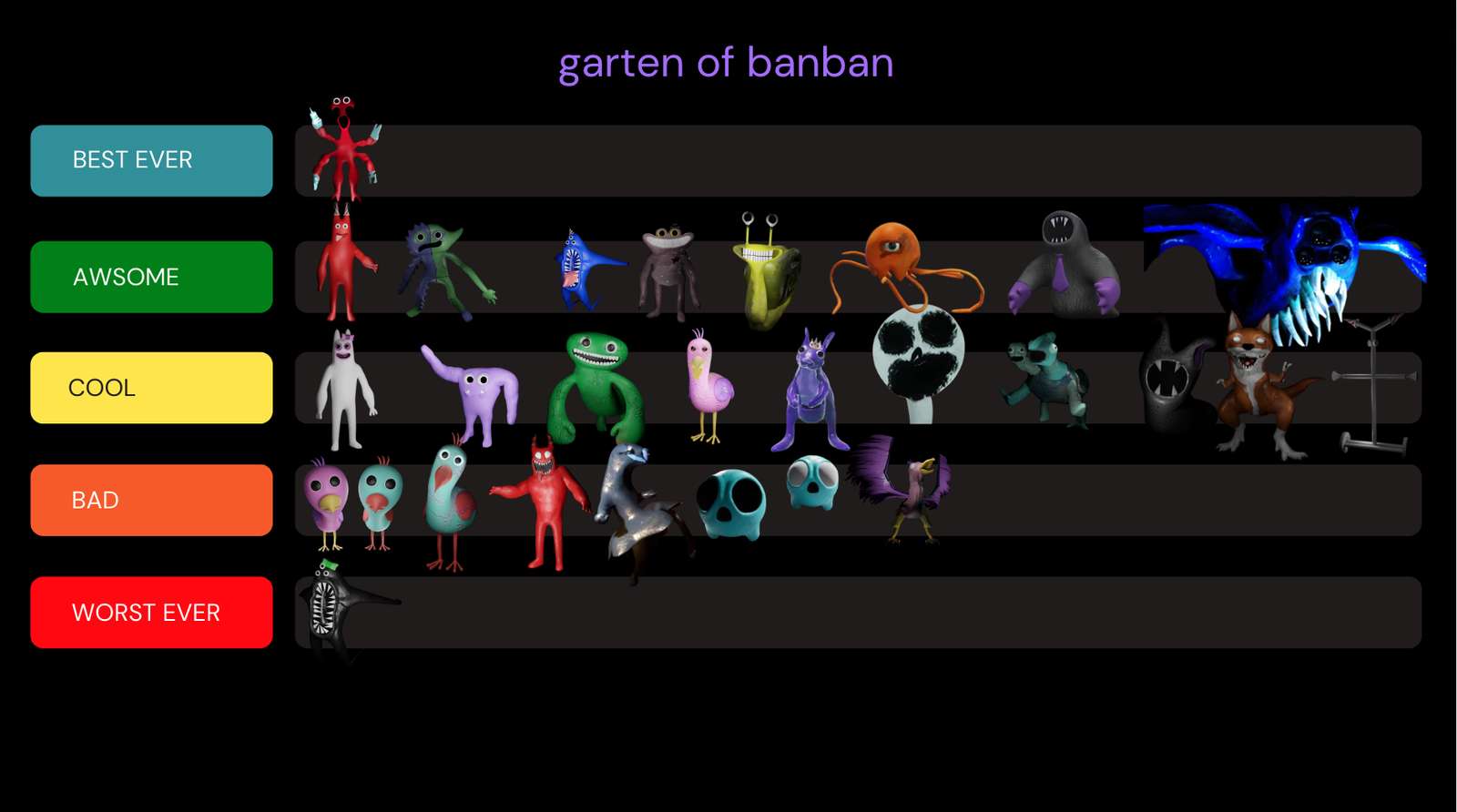 Garten von Banban Online-Puzzle