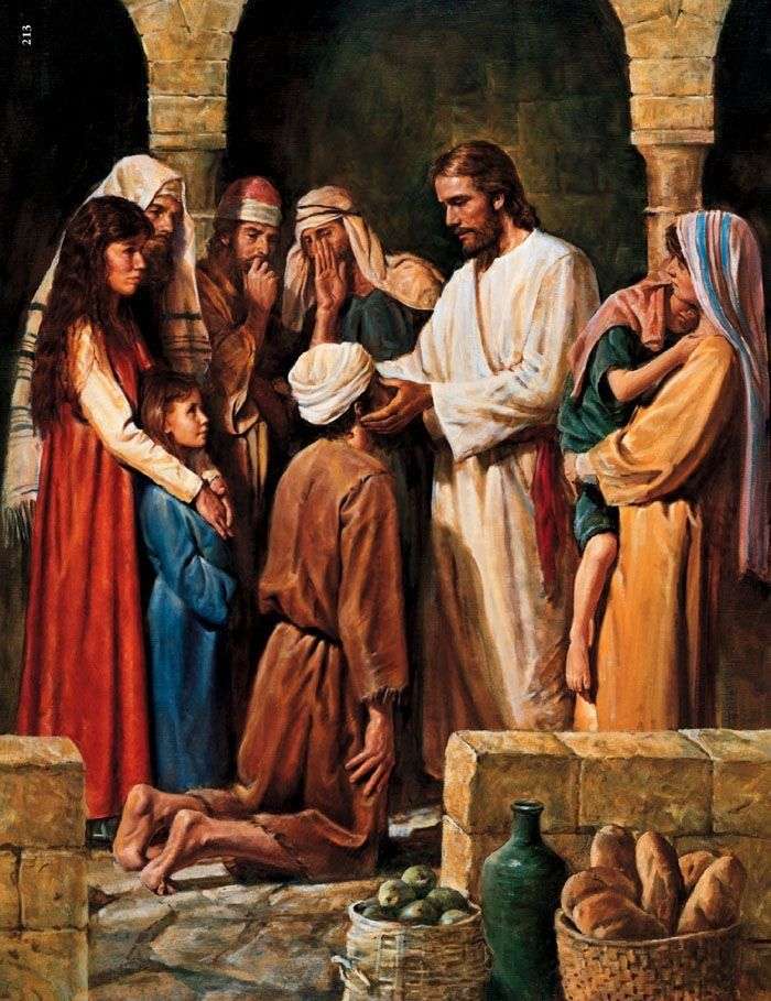 Christ Healing the Sick puzzle online from photo