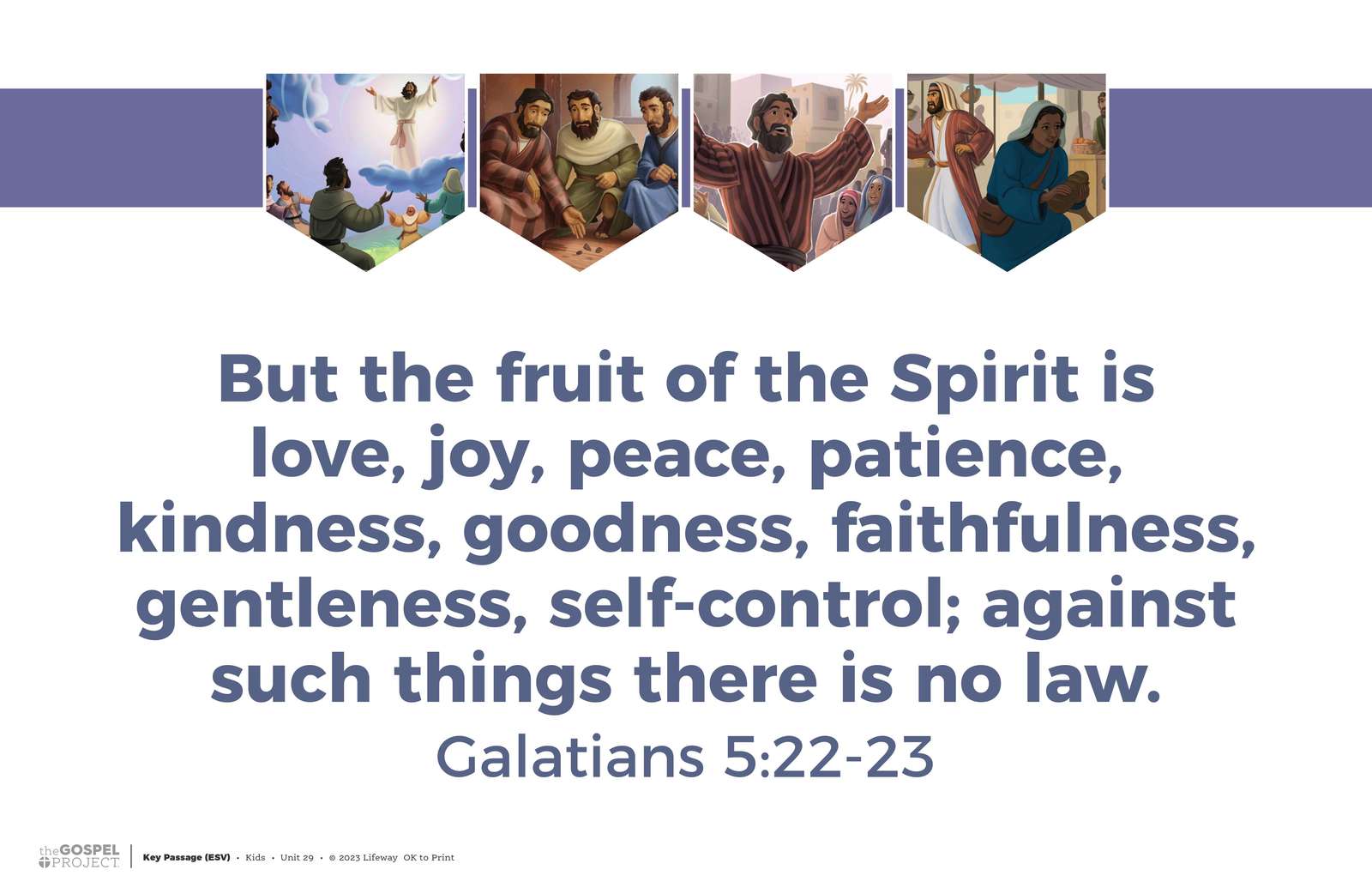 Galatians 5 puzzle online from photo