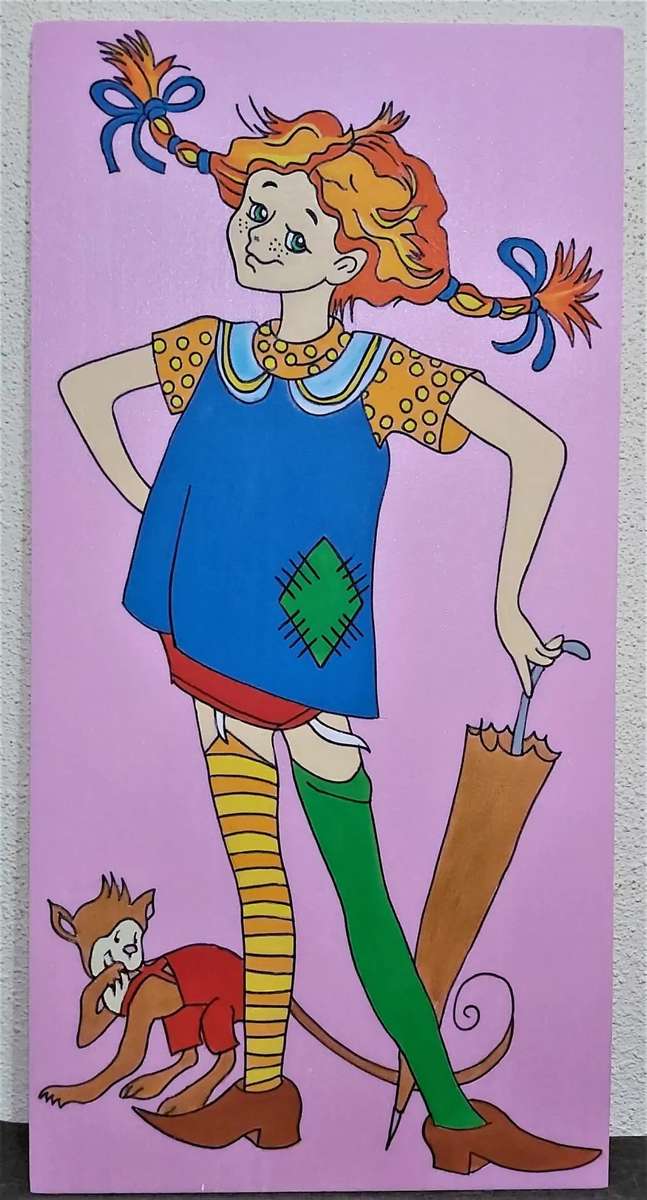 Pippi Sock puzzle online from photo