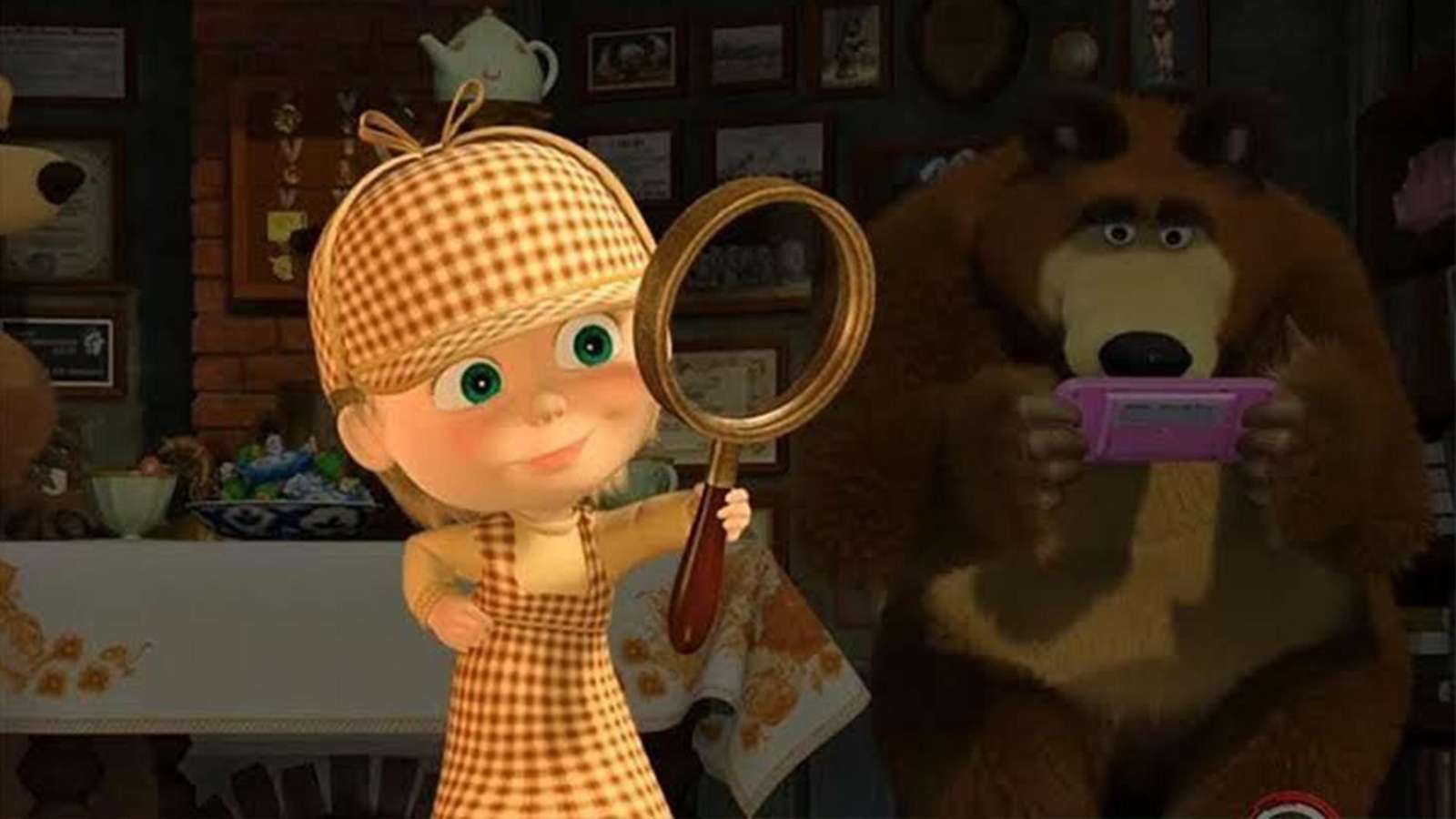 Masha and the Bear online puzzle