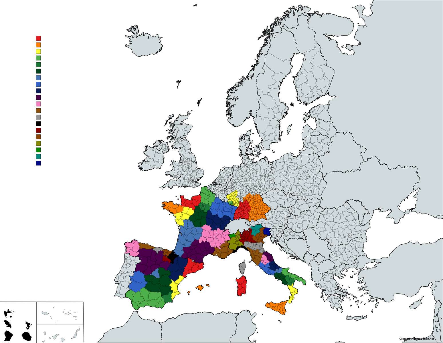 χάρτης της Ευρώπης παζλ online από φωτογραφία