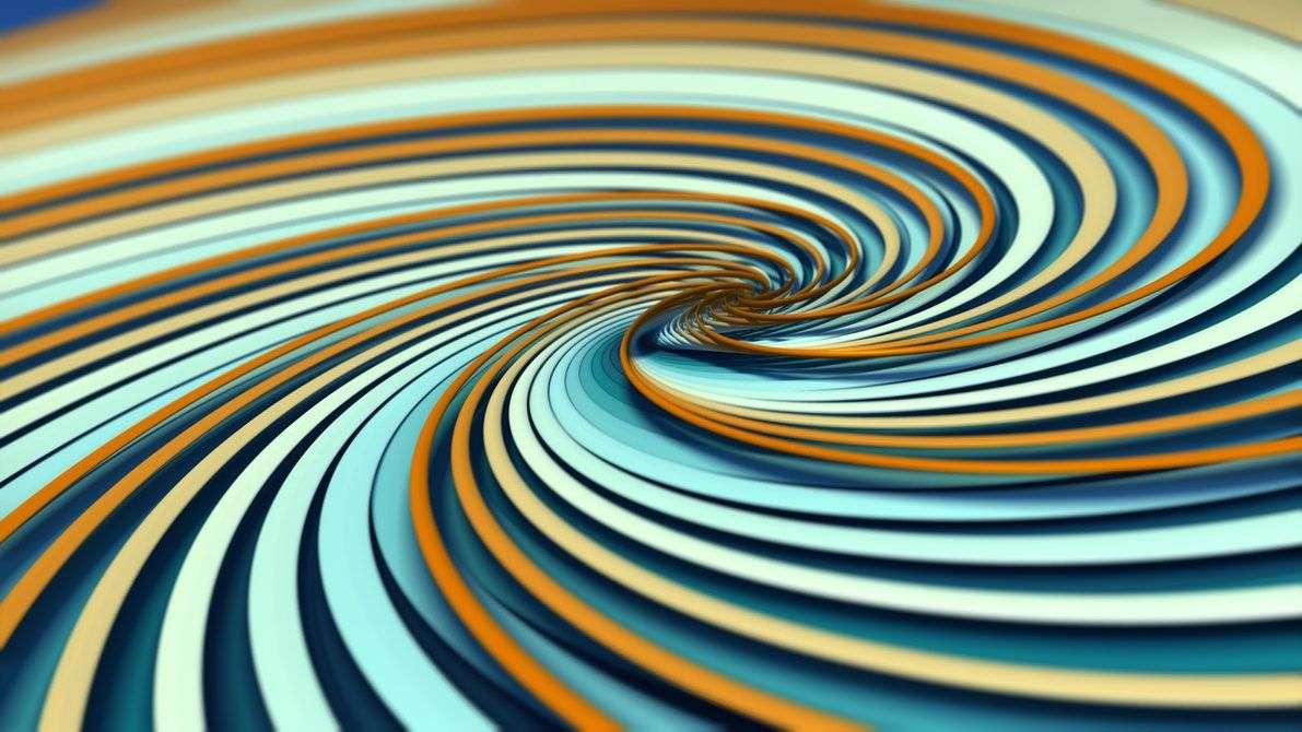 Спираловидни цветове онлайн пъзел