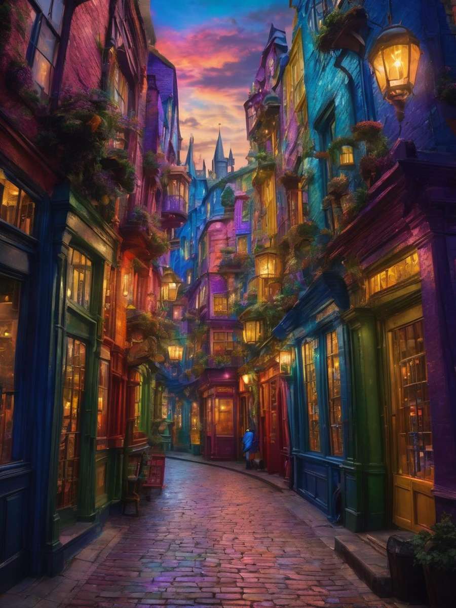 Diagon Alley puzzle online from photo