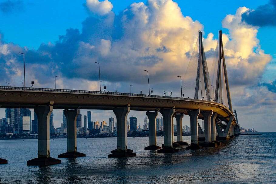 Worli sea link puzzle online from photo