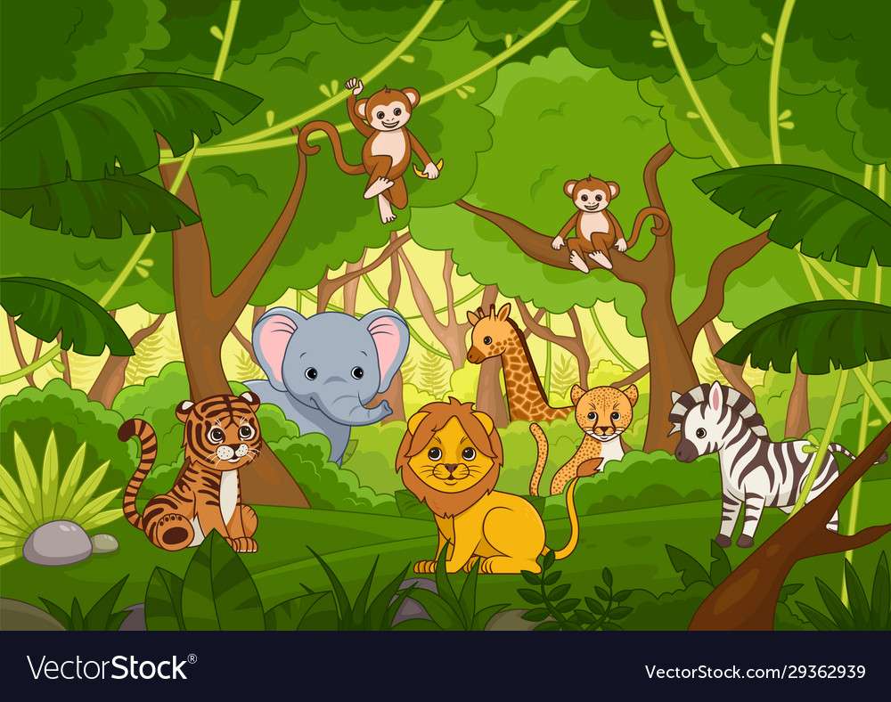 dzsungel puzzle online puzzle