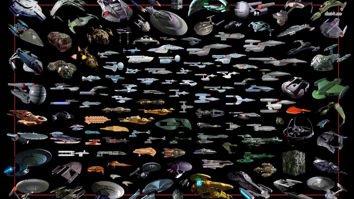 Звездный путь: космические корабли пазл онлайн из фото