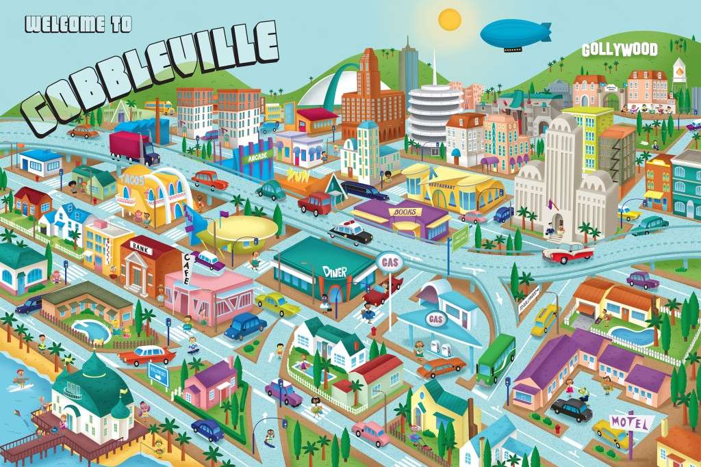 Üdvözöljük Gobbleville-ben online puzzle