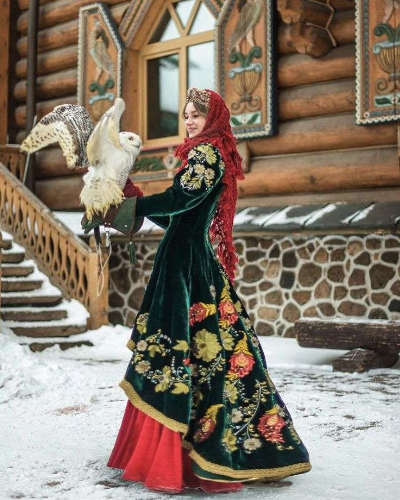 Зима в деревне пазл онлайн из фото