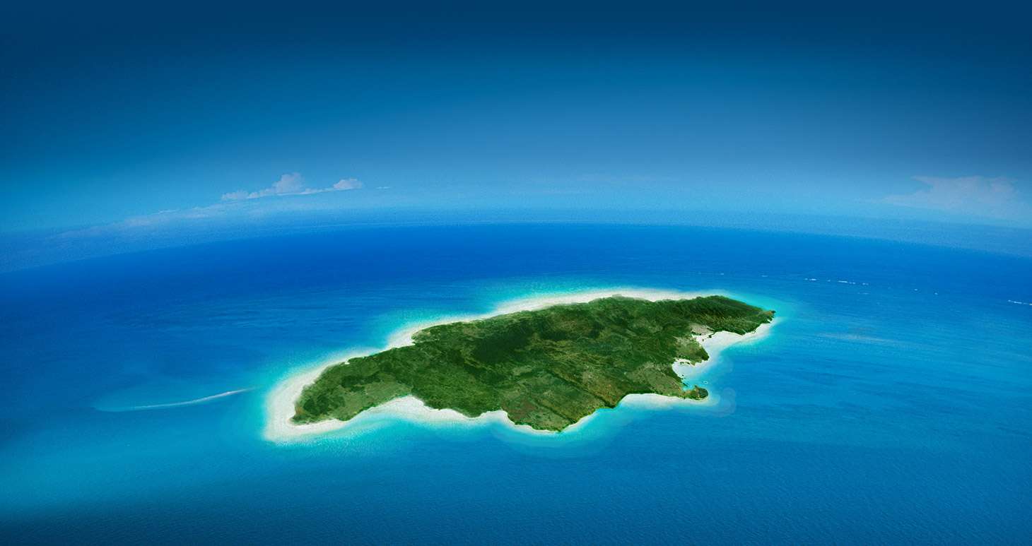 χάρτης της Τζαμάικα παζλ online από φωτογραφία