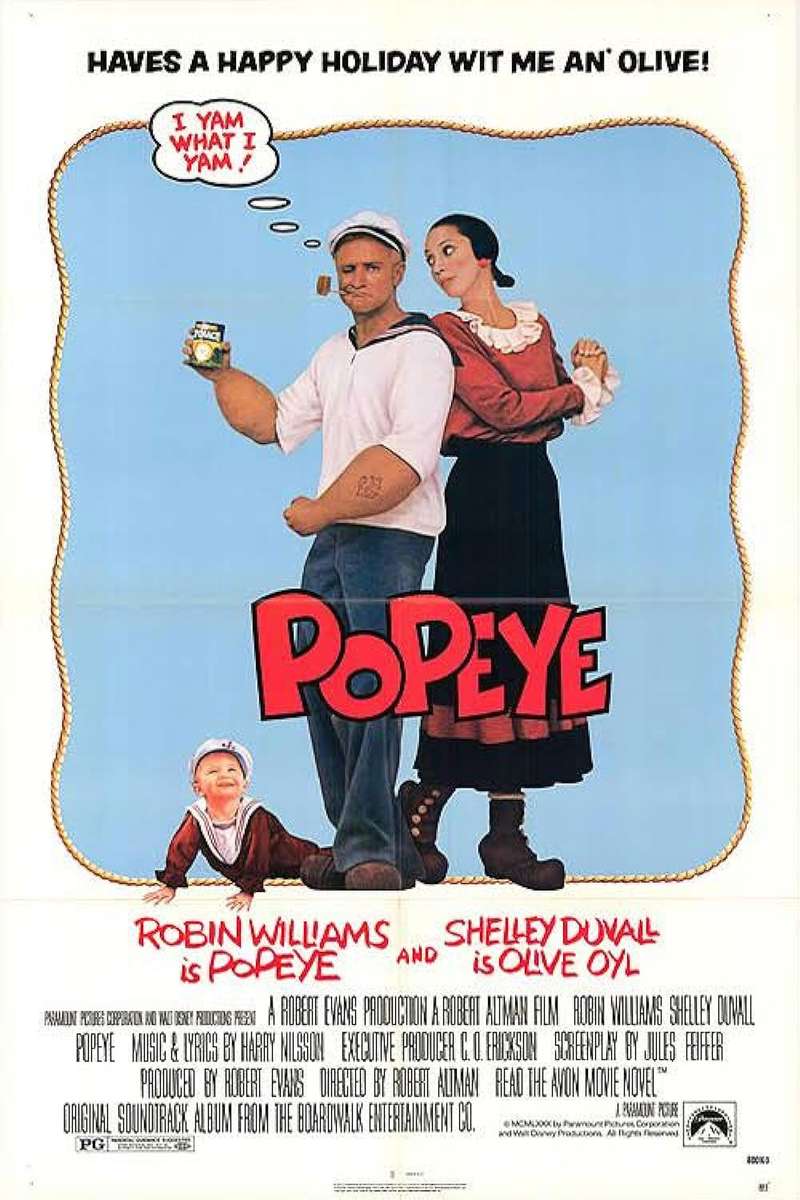 Popeye sjömannen Pussel online
