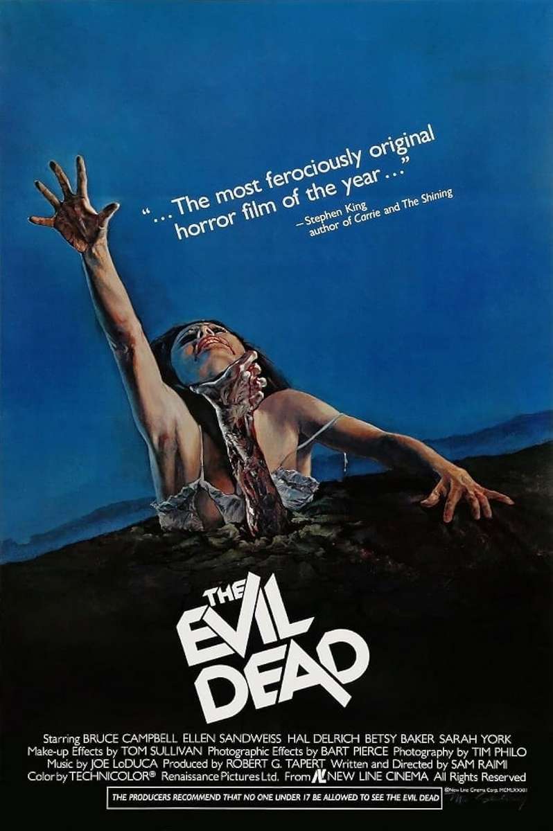 Постер фильма «Зловещие мертвецы» пазл онлайн из фото