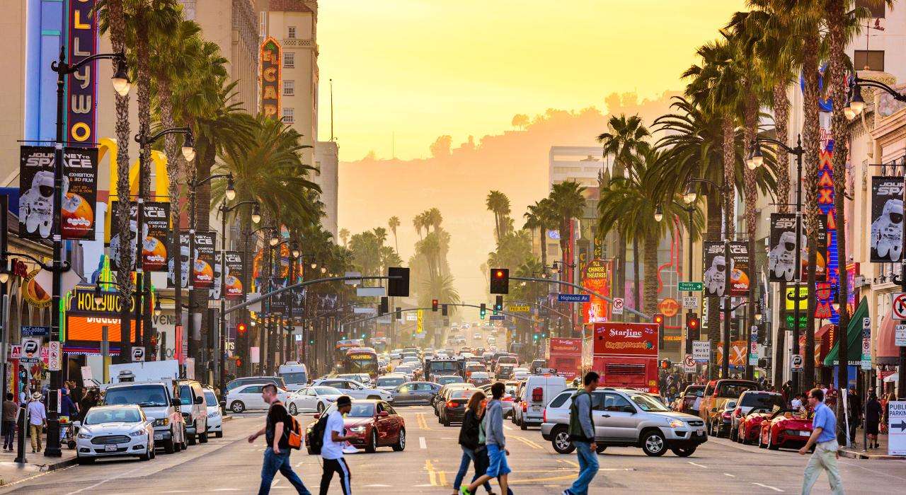 Los Angeles puzzle online a partir de foto