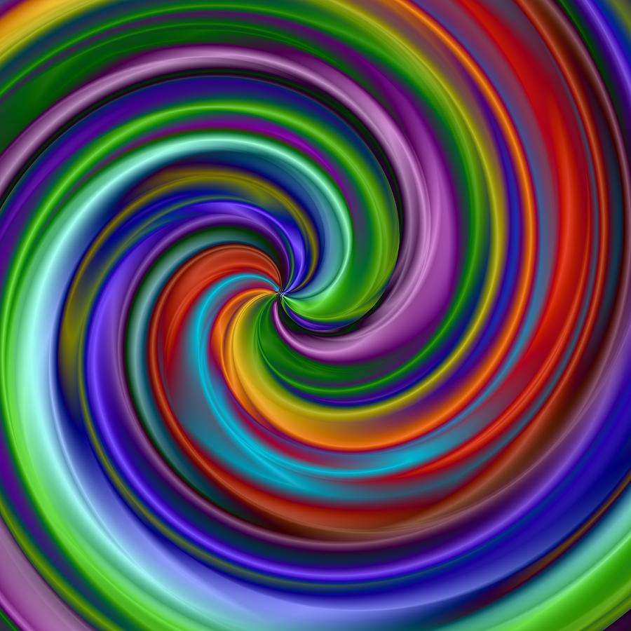 Hypnotic Spiral puzzle online from photo
