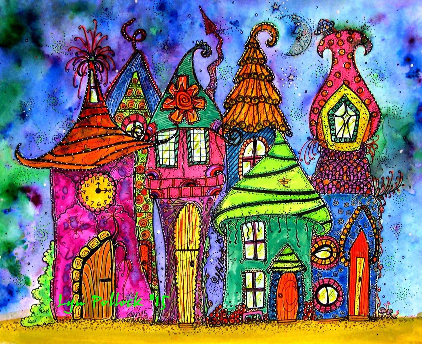 Fairy Houses pussel online från foto