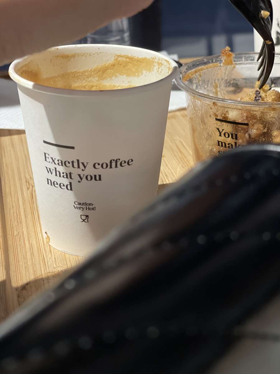 Kaffekonst pussel online från foto